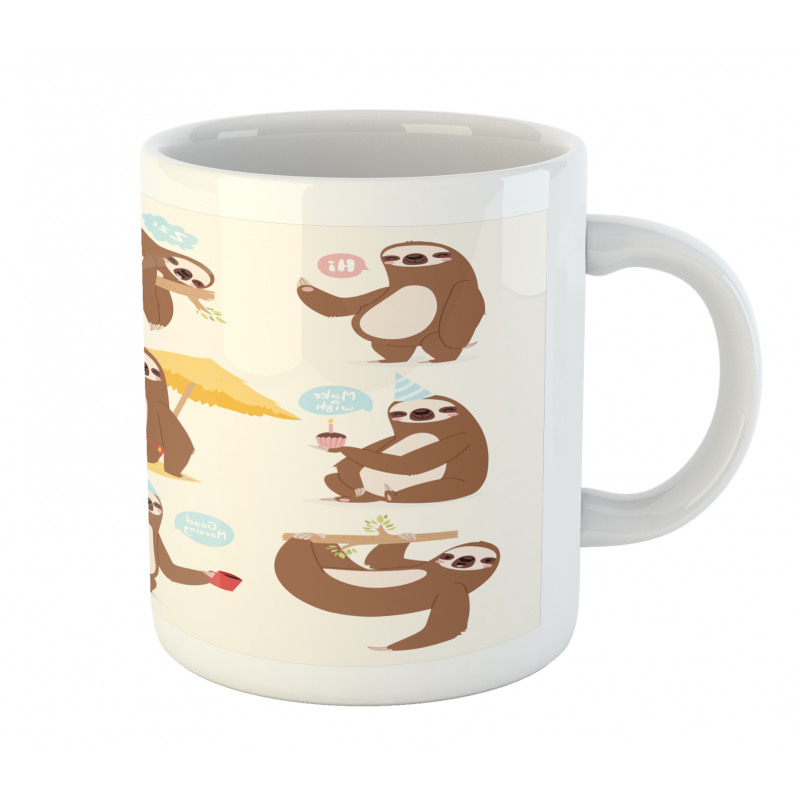 Funny Sluggard Animal Mug