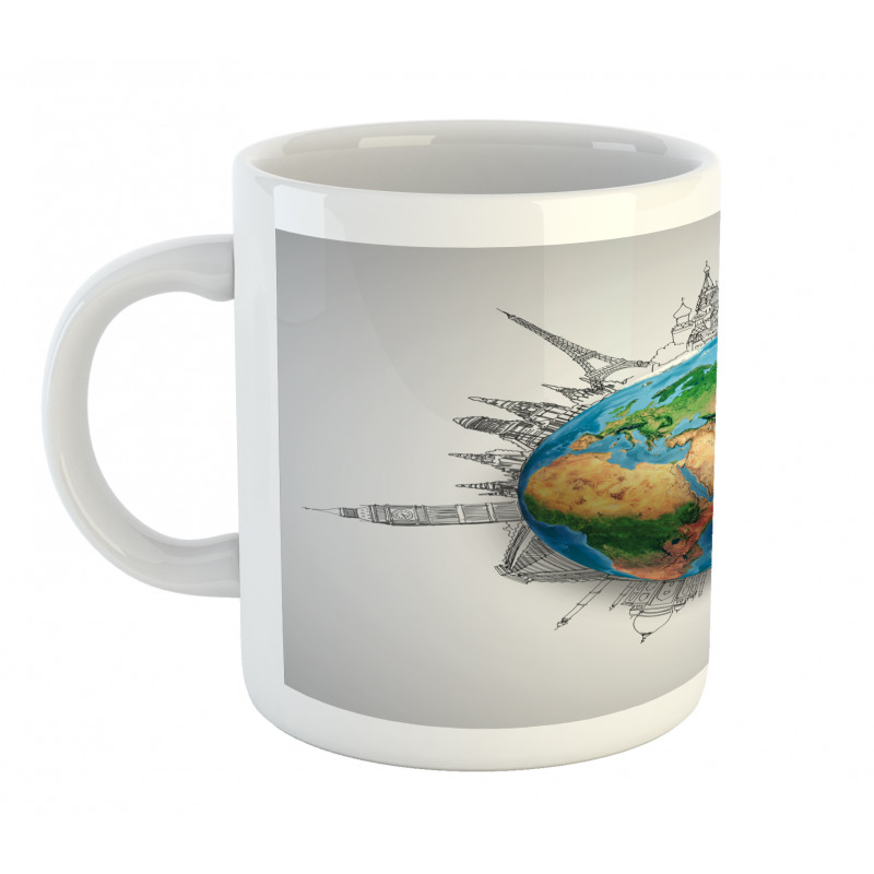 Realistic Globe Planet Mug