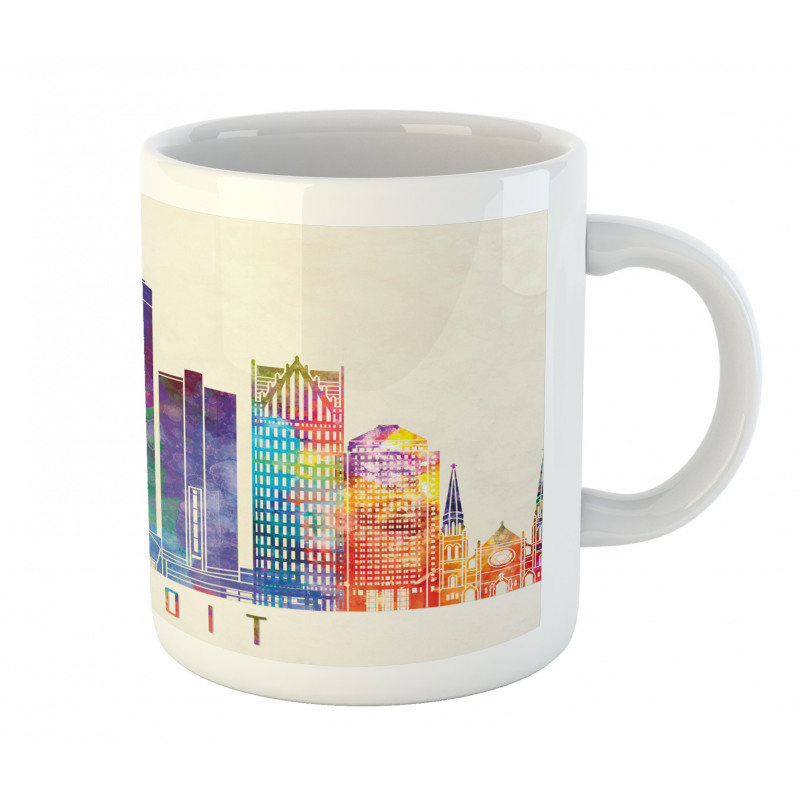 Vibrant Modern Building Mug