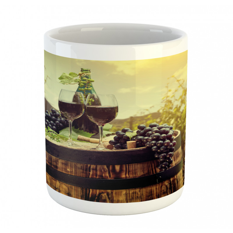 Scenic Tuscany Vineyard Mug