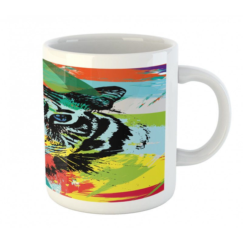 Abstract Bengal Tiger Mug