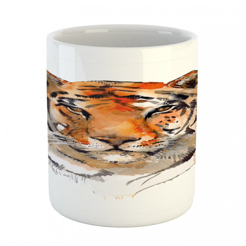 Calm Stare Watercolor Art Mug