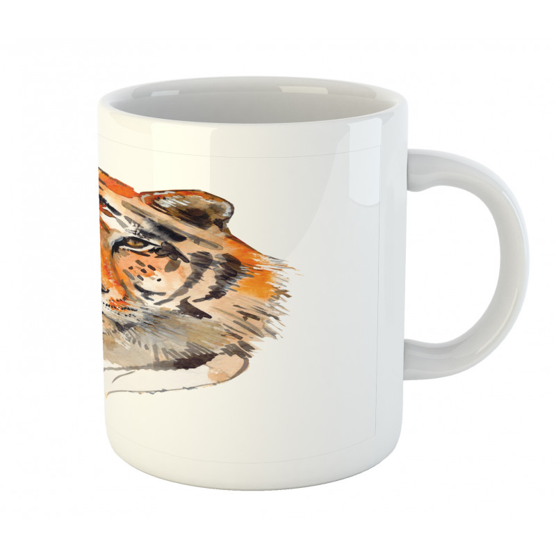 Calm Stare Watercolor Art Mug