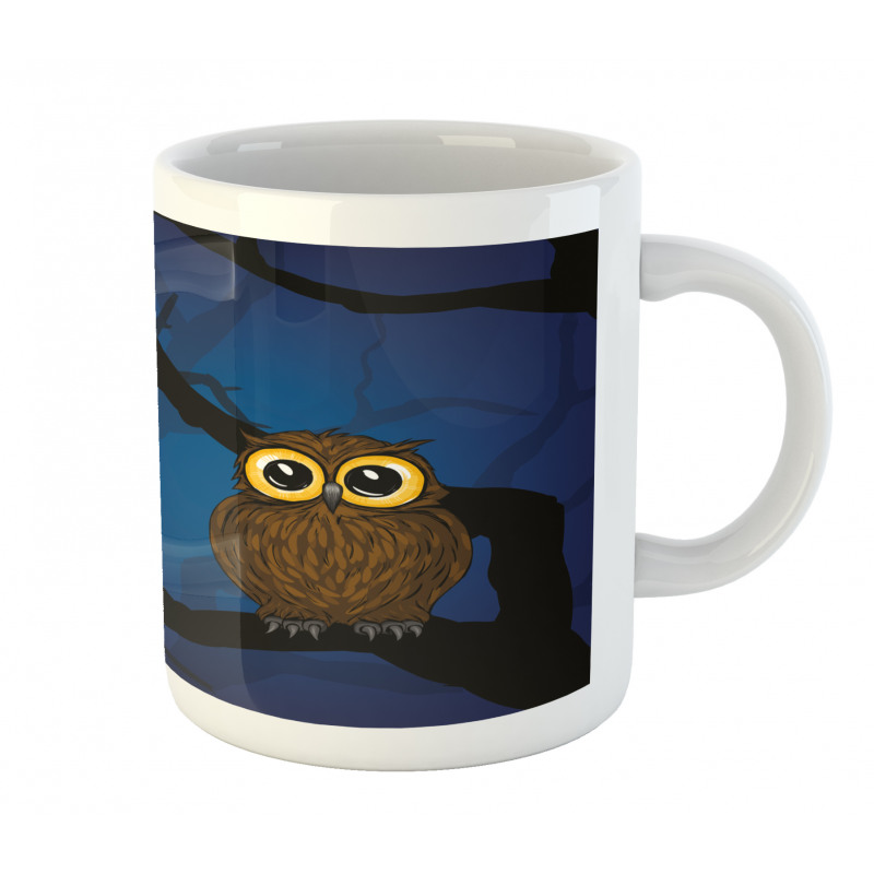 Owl on Tree Branch Mug