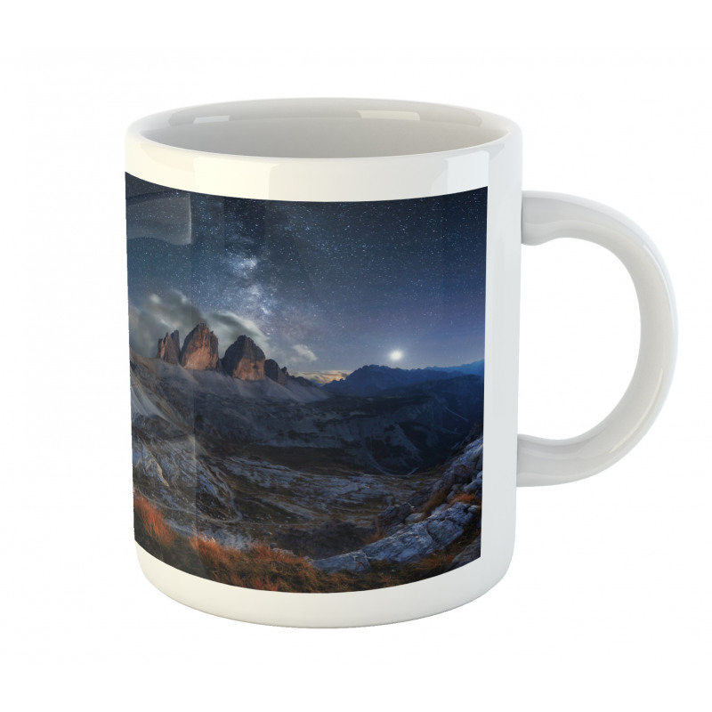 Italy Mountains Milky Way Mug