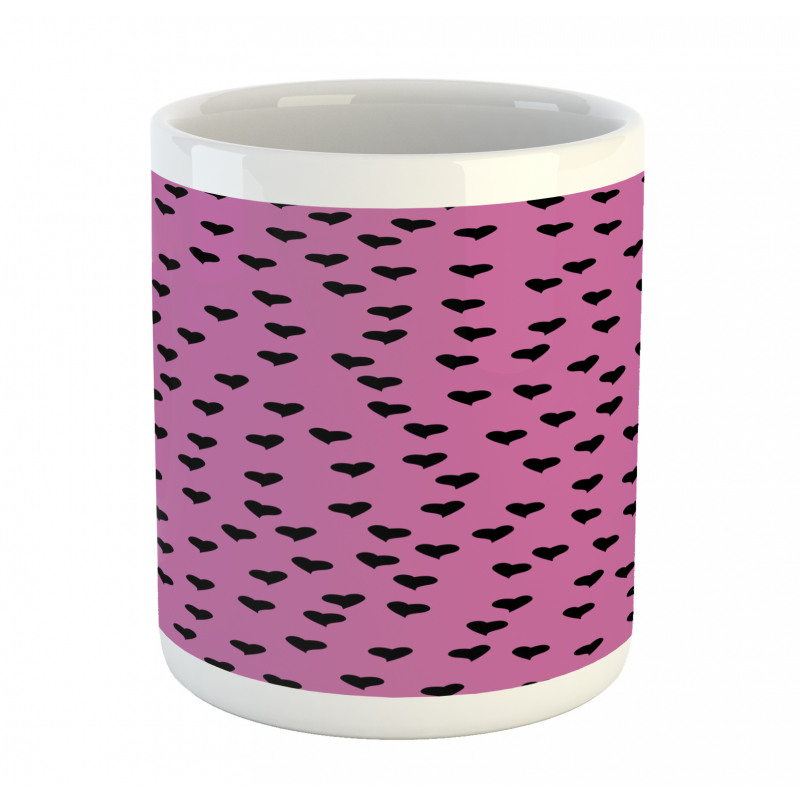 Black Hearts Romantic Mug