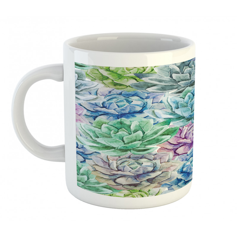 Flowers in Watercolor Mug