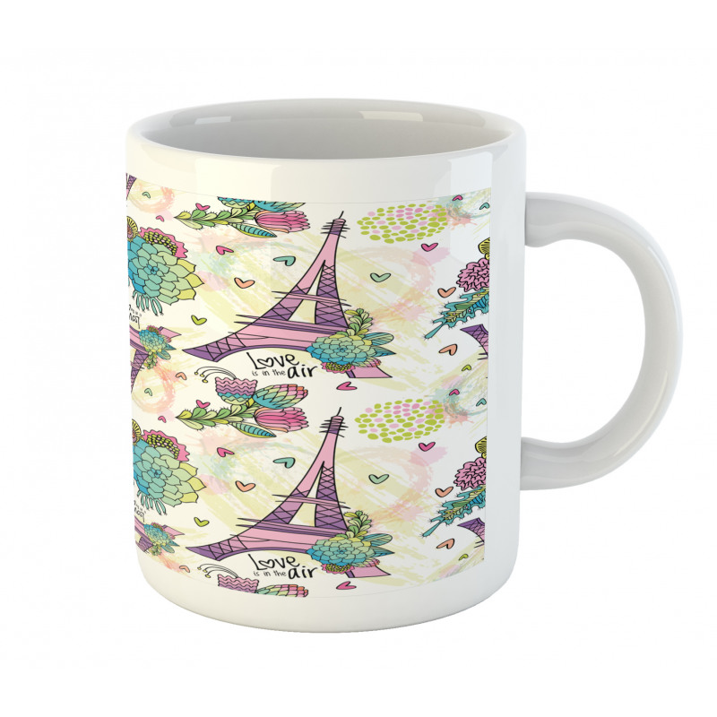 Flower Bouquets Hearts Mug