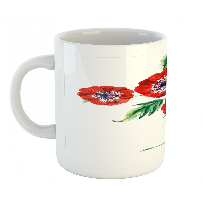 Red Watercolors Mug