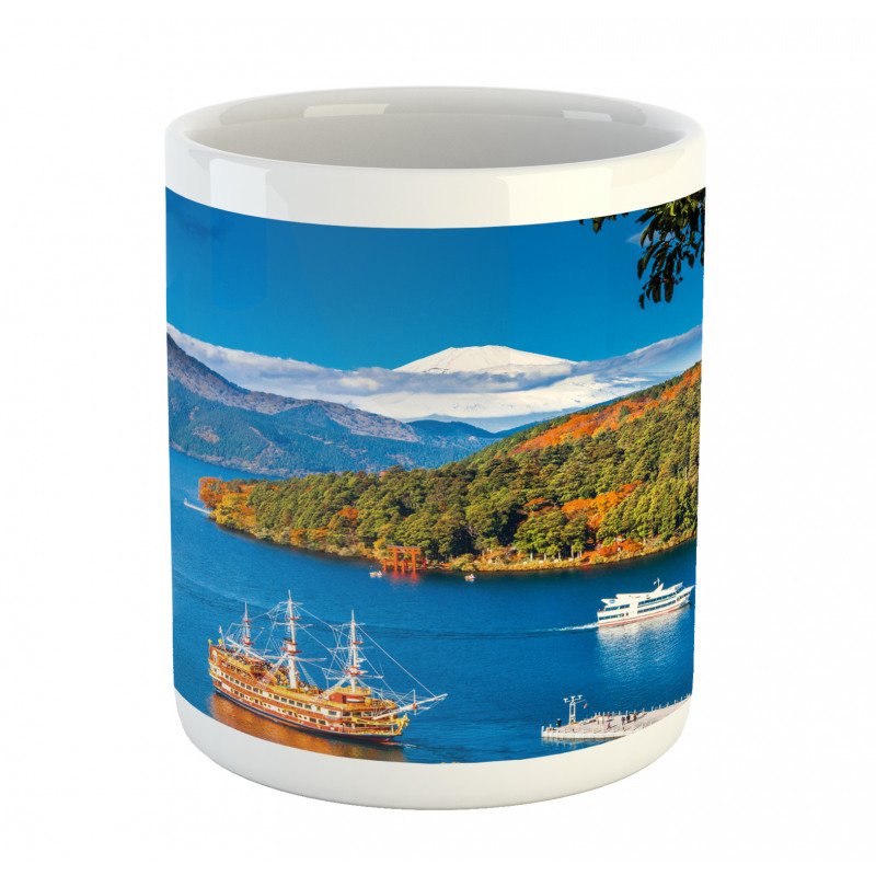 Lake Ashi in Japan Mug