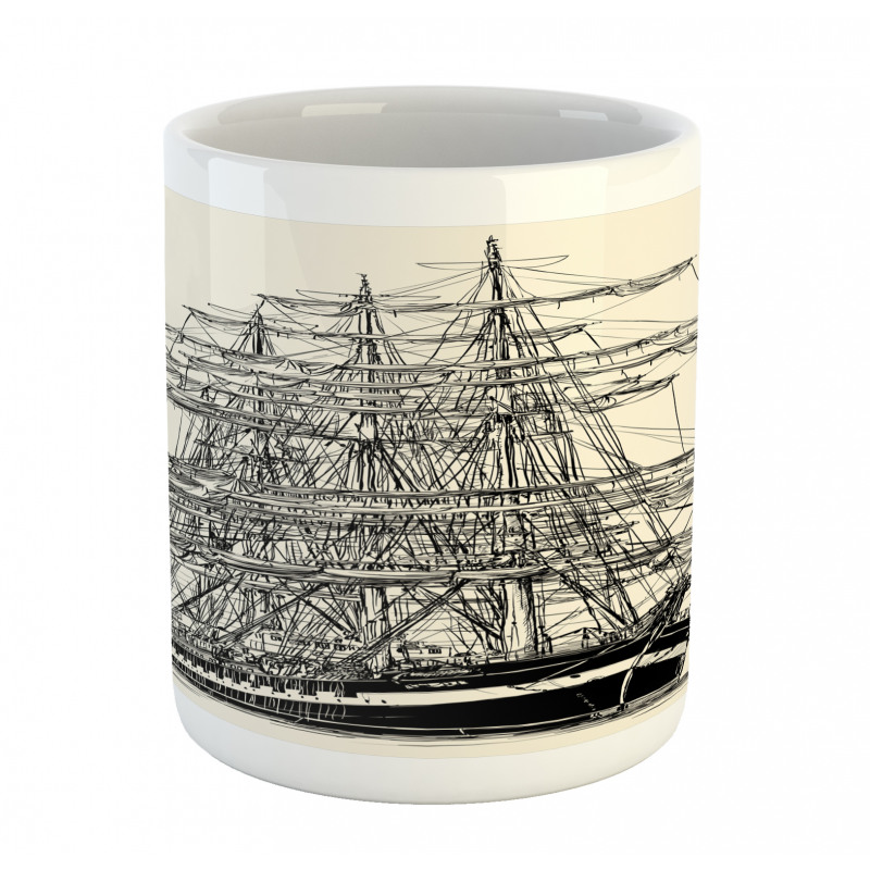 Sail Boat Vintage Mug