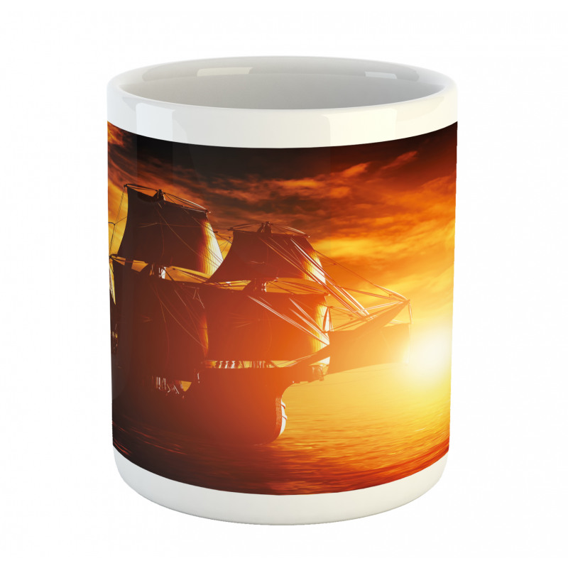 Ship Sunset Mug