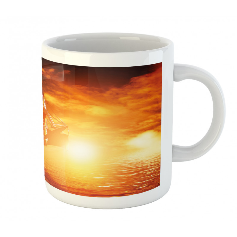 Ship Sunset Mug