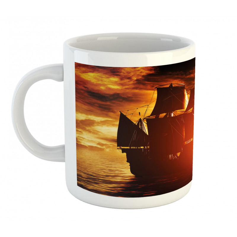 Ship Sunset Mug