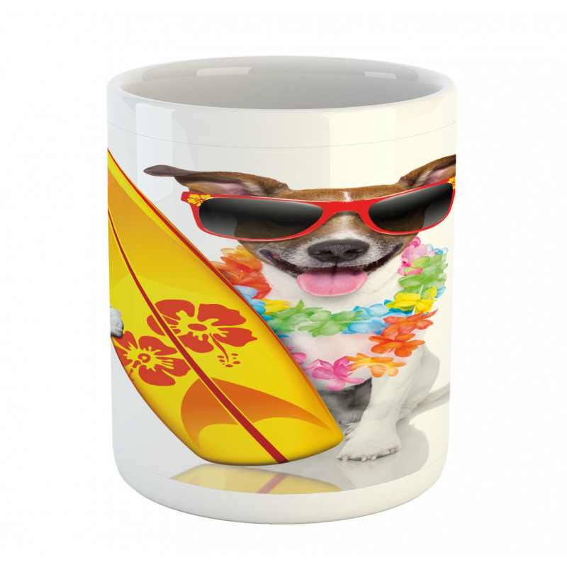 Surf Dog Glasses Mug