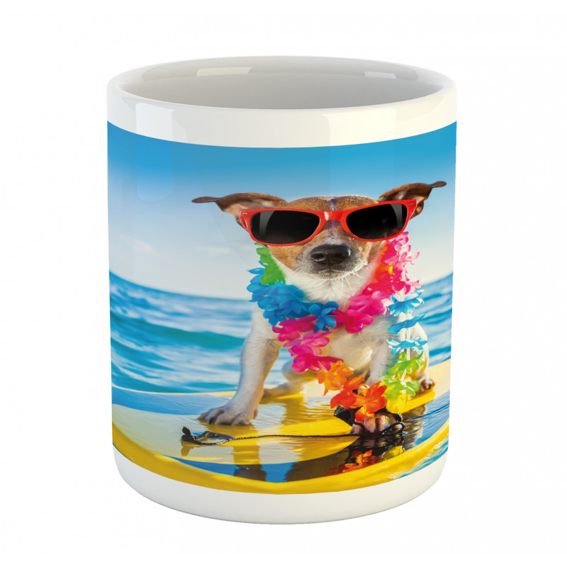 Dog in the Ocean Mug