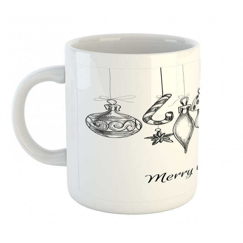 Sketchy Ornaments Mug