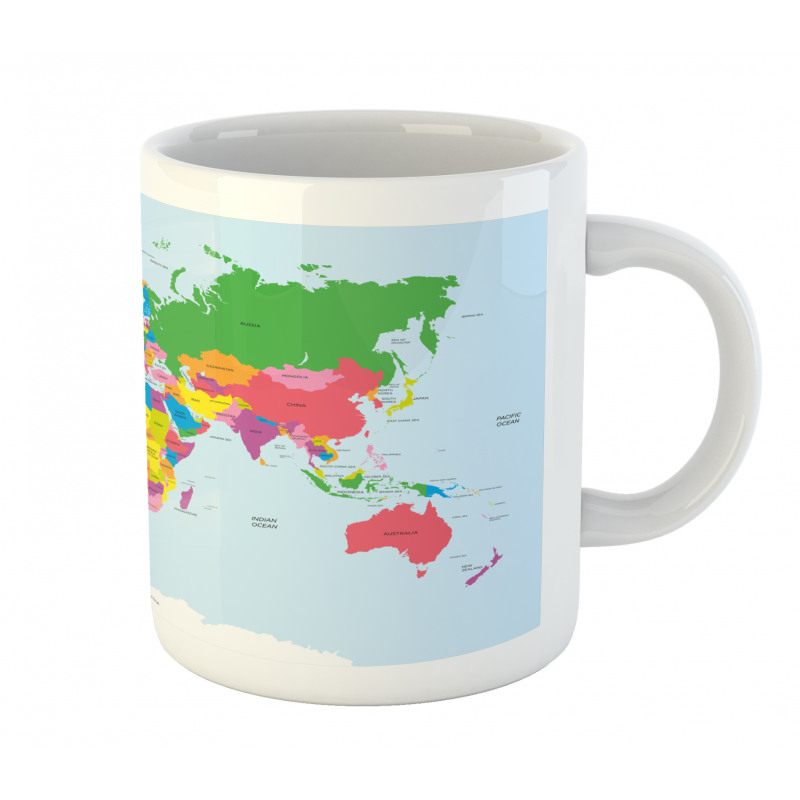 Colorful Political World Mug