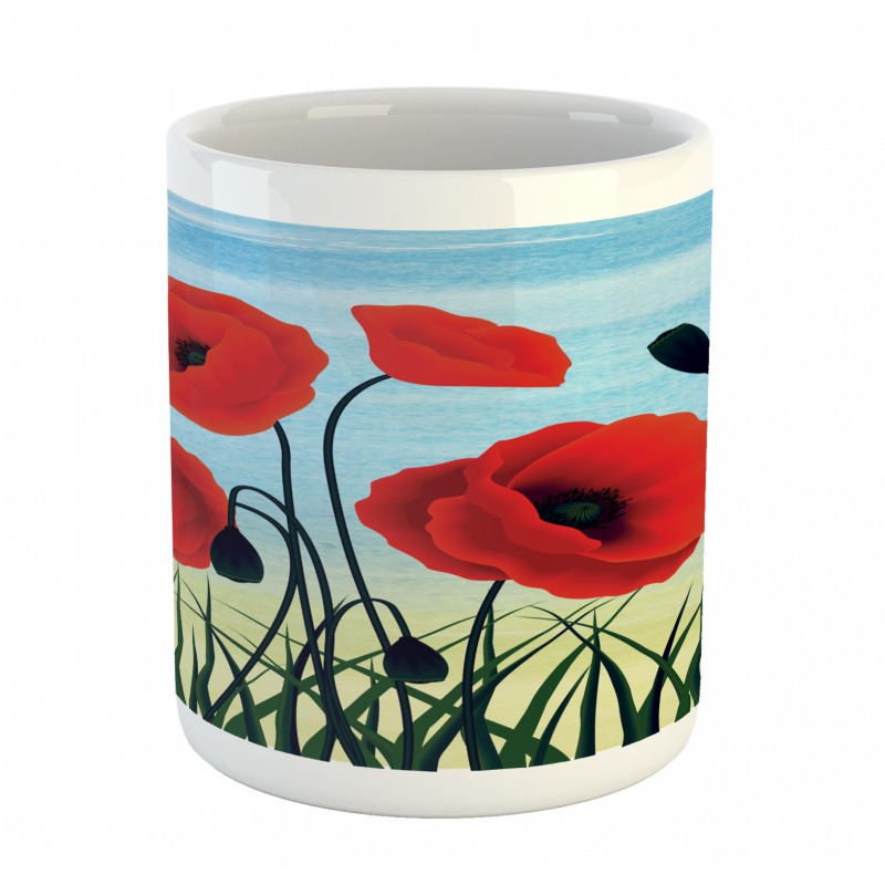 Digital Drawn Flower Mug