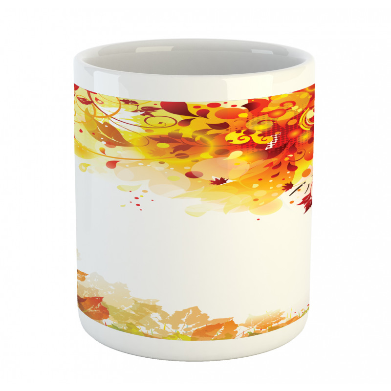 Abstract Fall Season Tree Mug