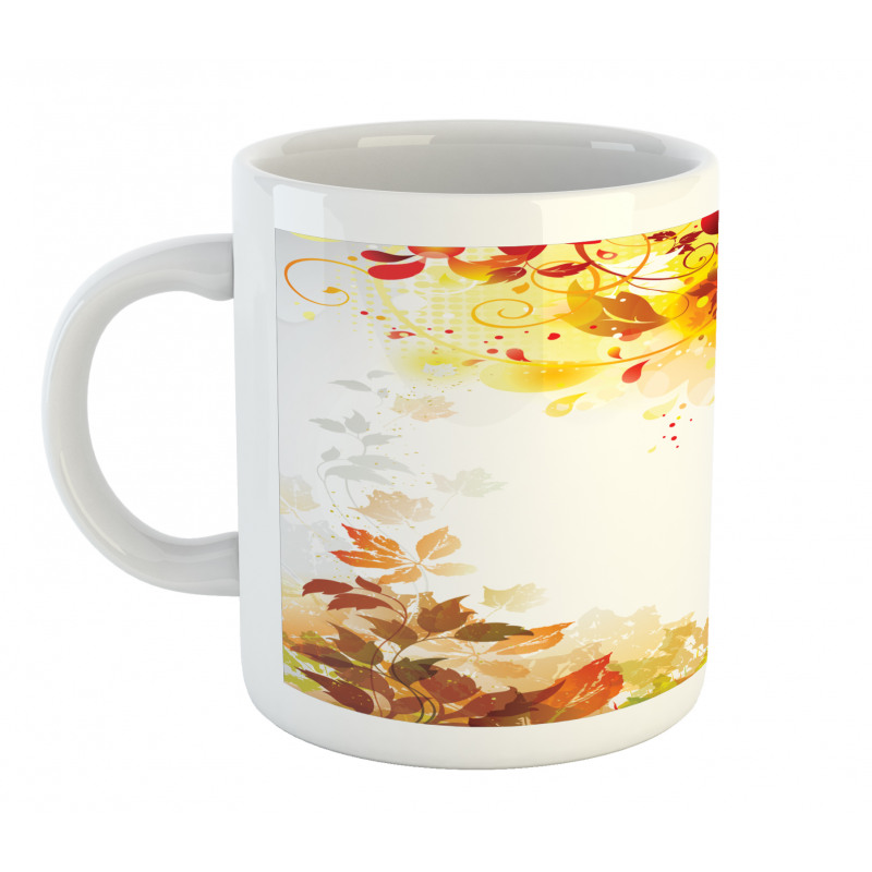 Abstract Fall Season Tree Mug