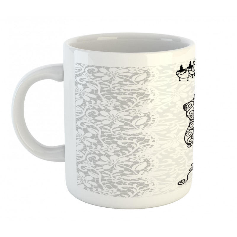 Monochrome Design Swirl Mug