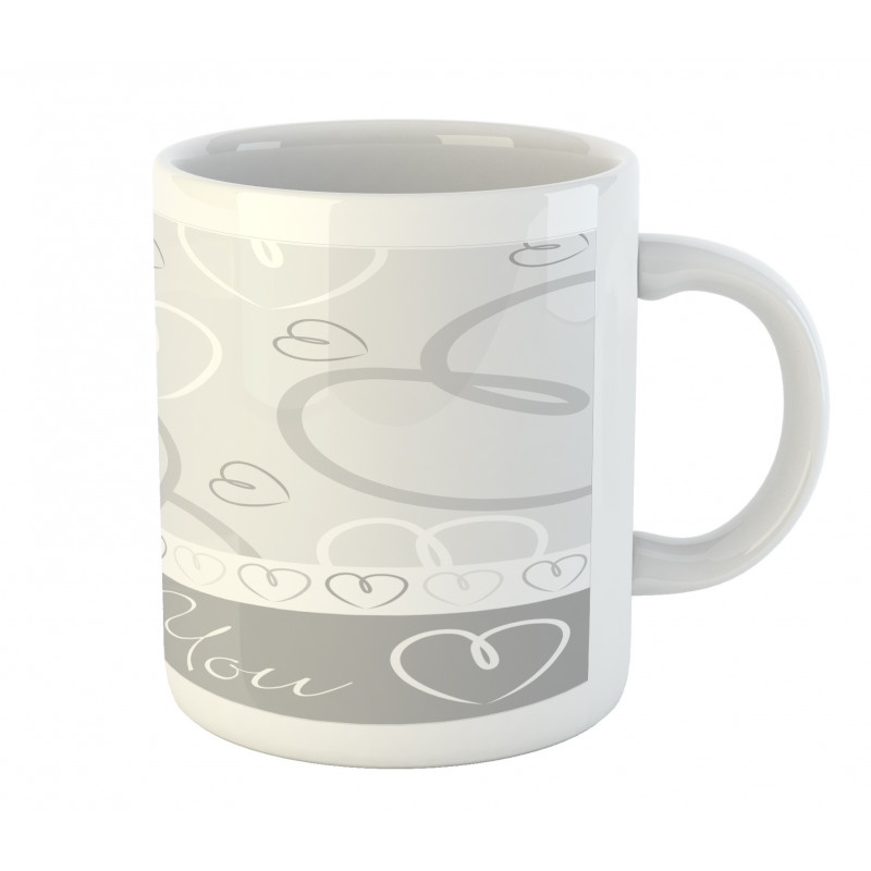 Doodle Hearts Love Mug