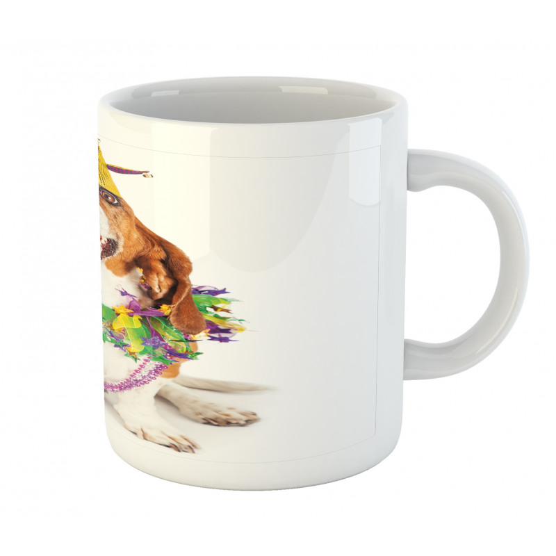 Happy Dog Jester Hat Mug