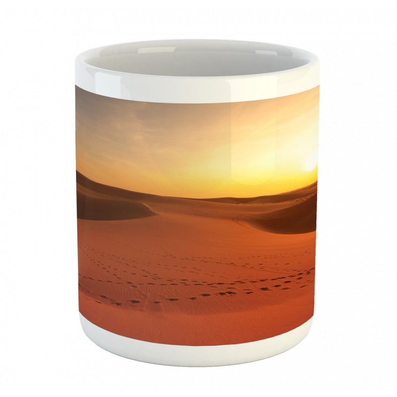 Footprints on Sand Dunes Mug