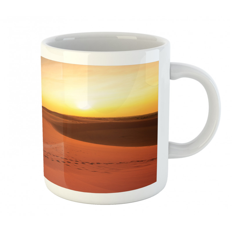 Footprints on Sand Dunes Mug