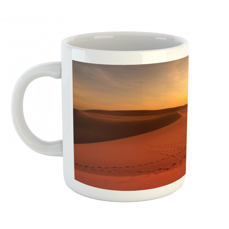 Footprints on Sand Dunes Mug