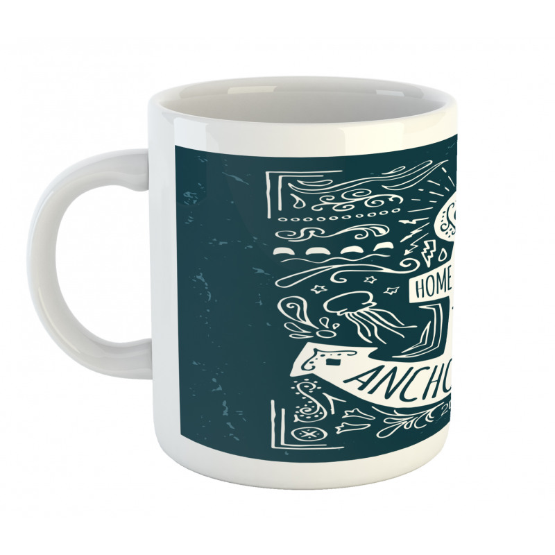 Hand Drawn Hipster Mug