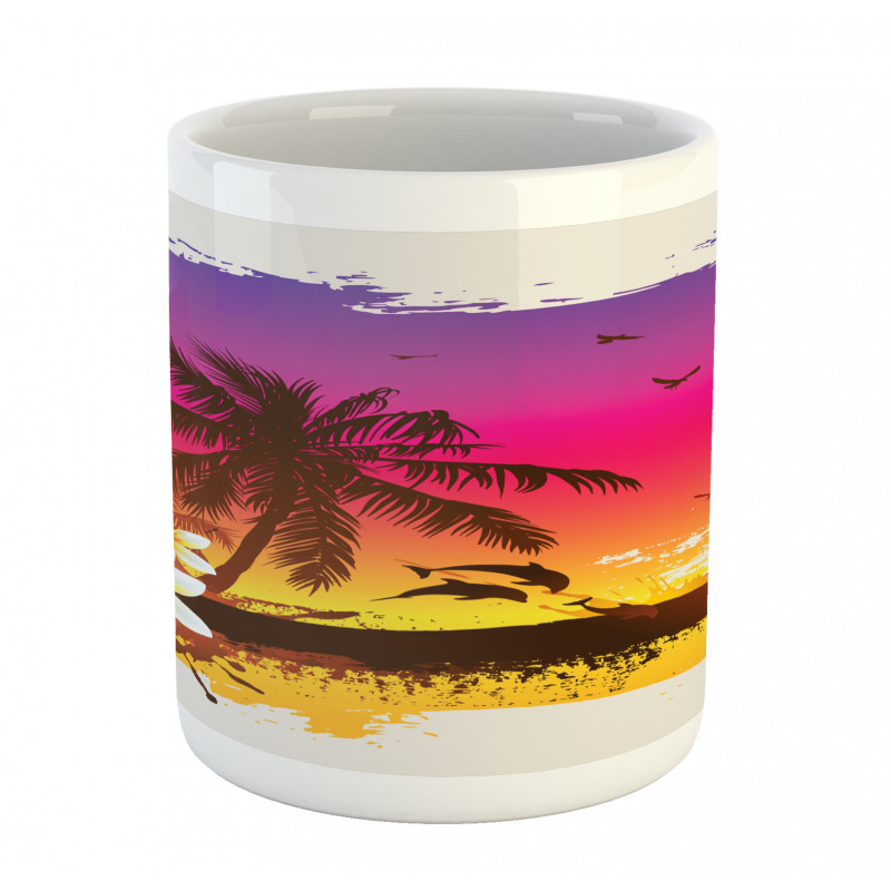 Tropical Beach Sunset Mug