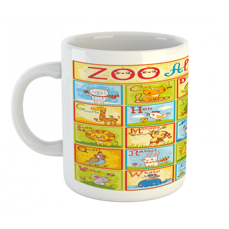 Zoo Alphabet Style Mug