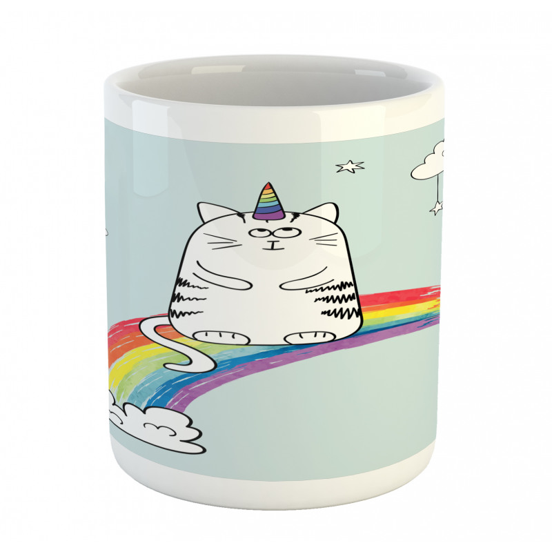 Rainbow Words Art Mug