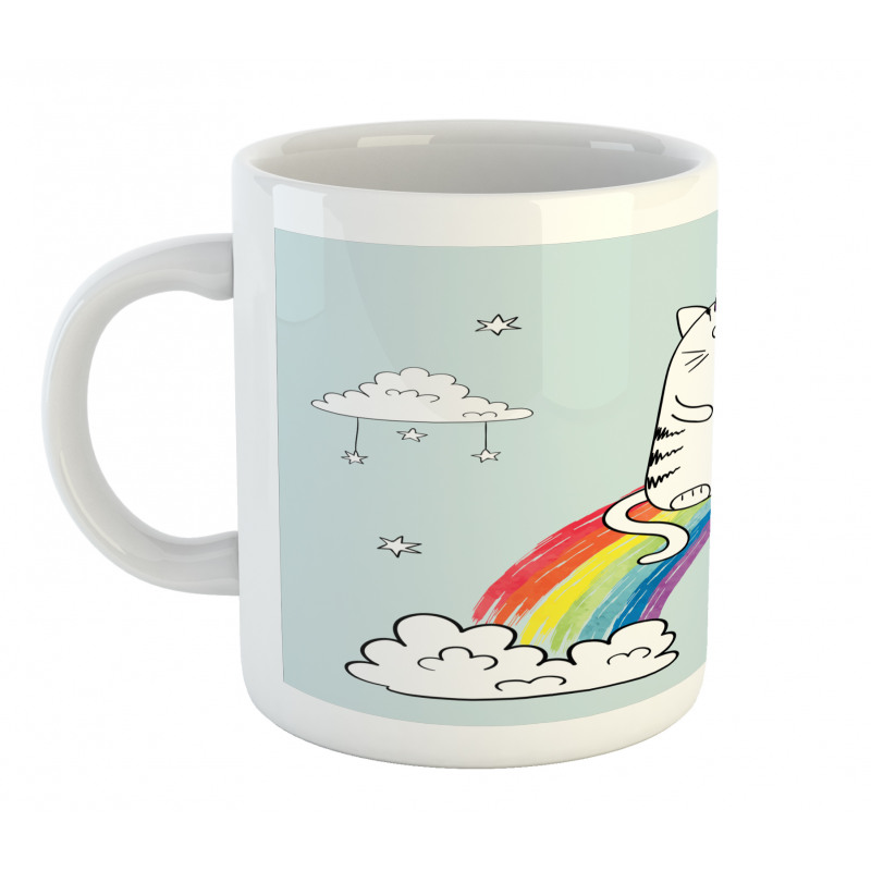 Rainbow Words Art Mug