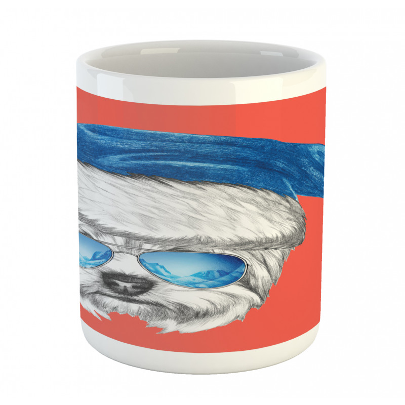 Blue Santa Hat Funny Mug