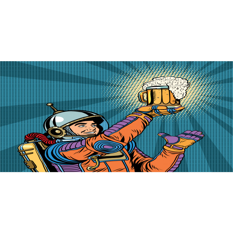 Astronaut Holds Beer Mug