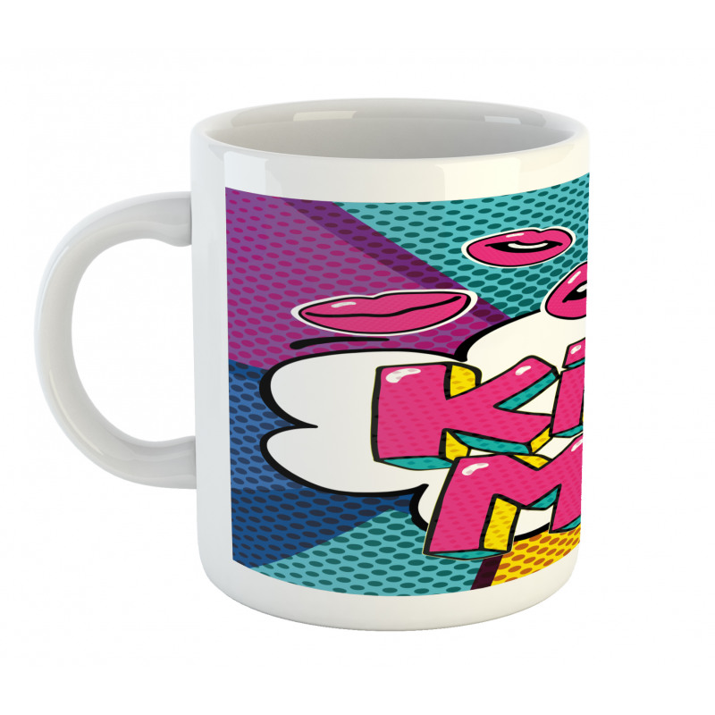 Word Bubble Pop Art Style Mug