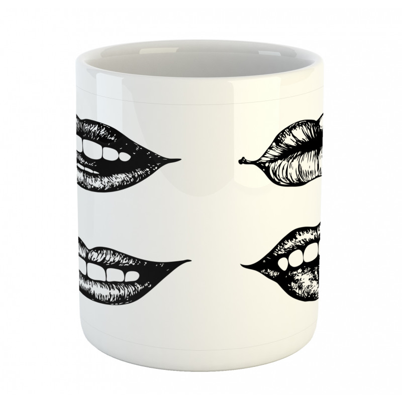 Monochrome Sketch Style Mug