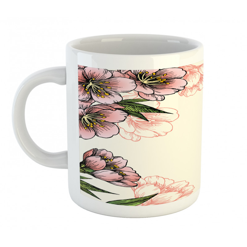 Botanical Spring Flowers Mug