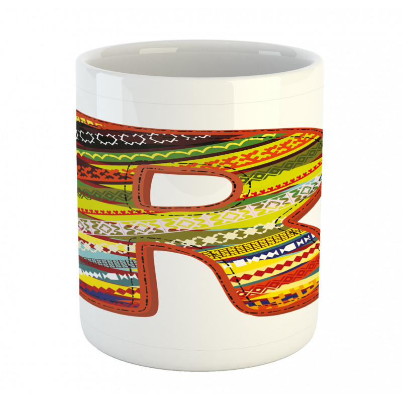 R Aztec Tribal Mug