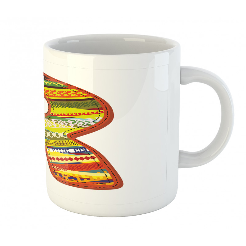 R Aztec Tribal Mug