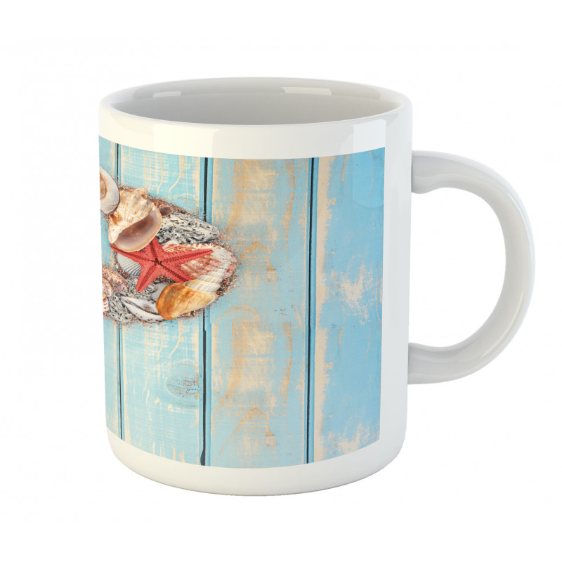 Ocean Elements Letter Mug