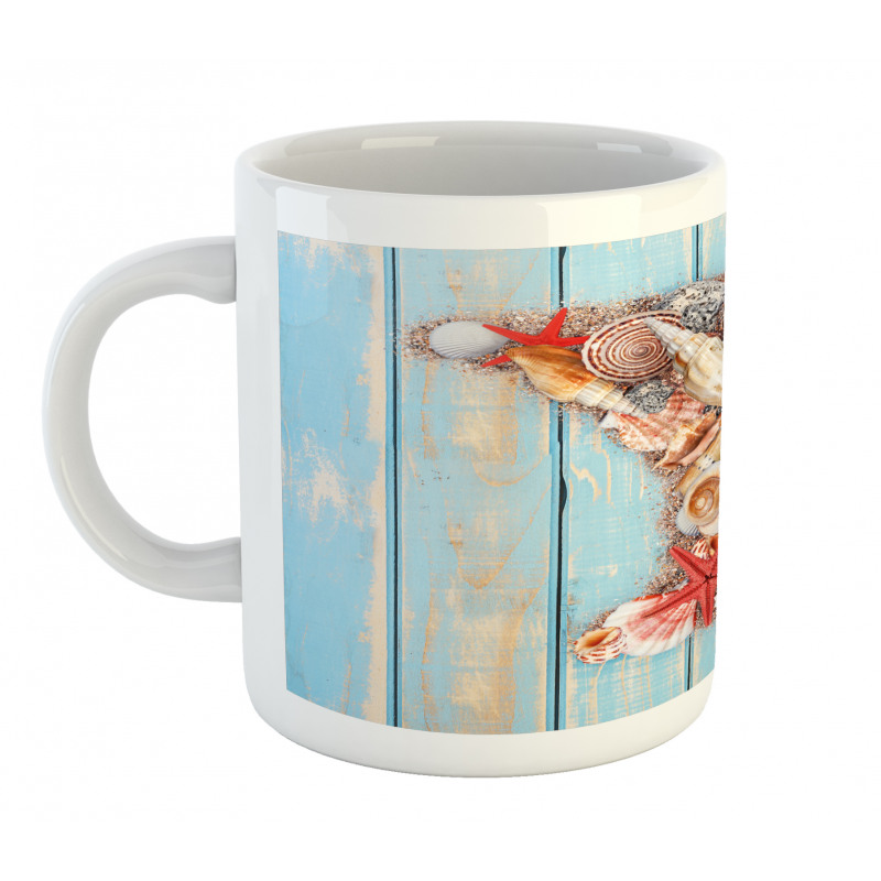 Aqua Typography Design Mug