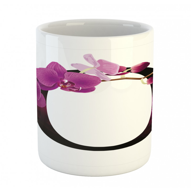 O Alphabet and Orchid Mug