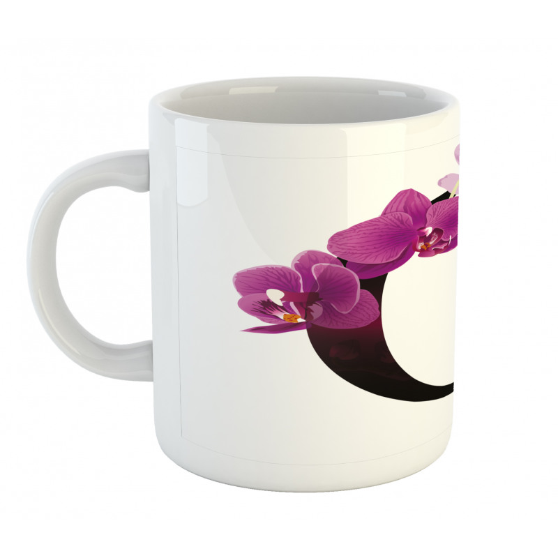 O Alphabet and Orchid Mug