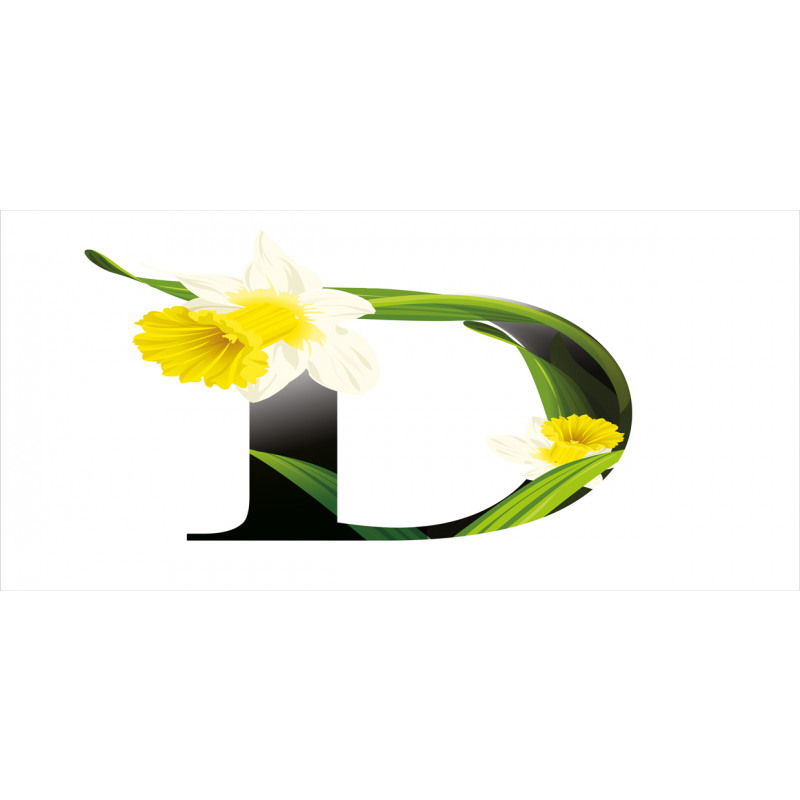 D Silhouette Daffodils Mug