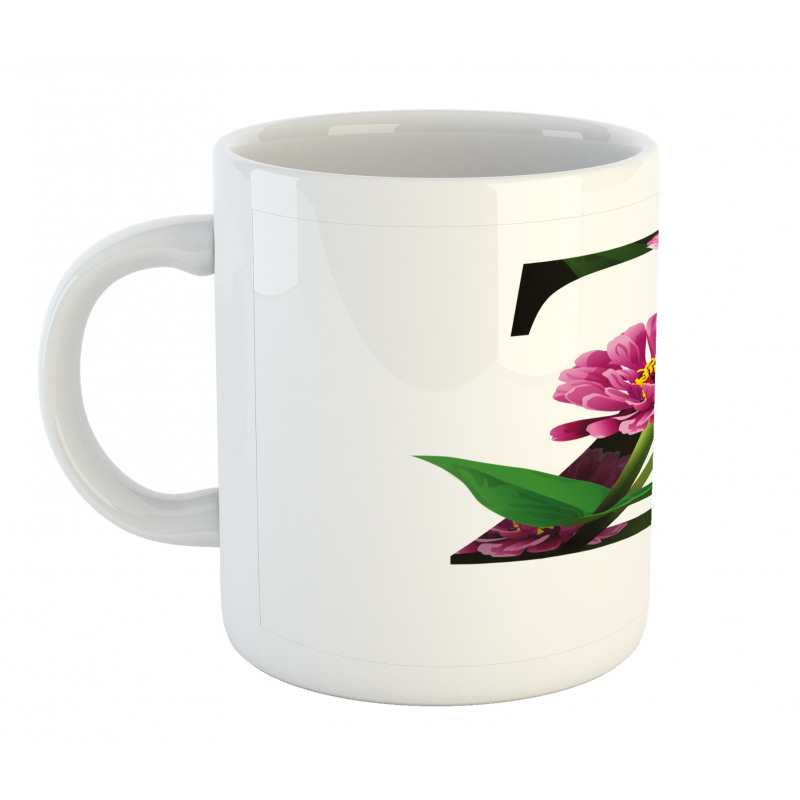 Zinnia Petals Leaves Z Mug