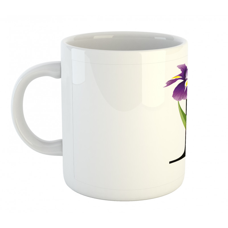 Iris Flowers Capital I Mug